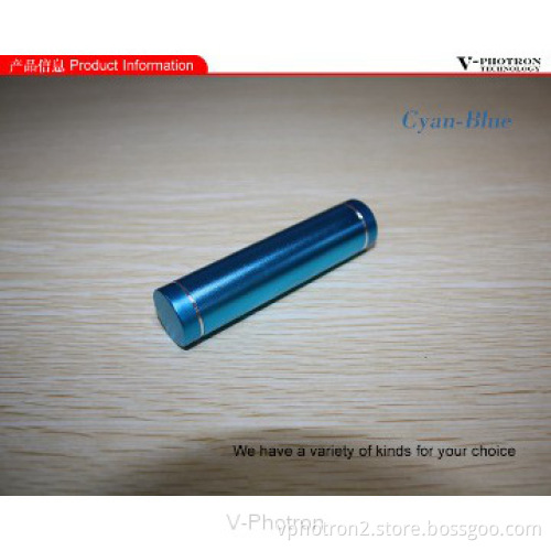Multicolor tube shape portable power charger 2600mAh from shenzhen